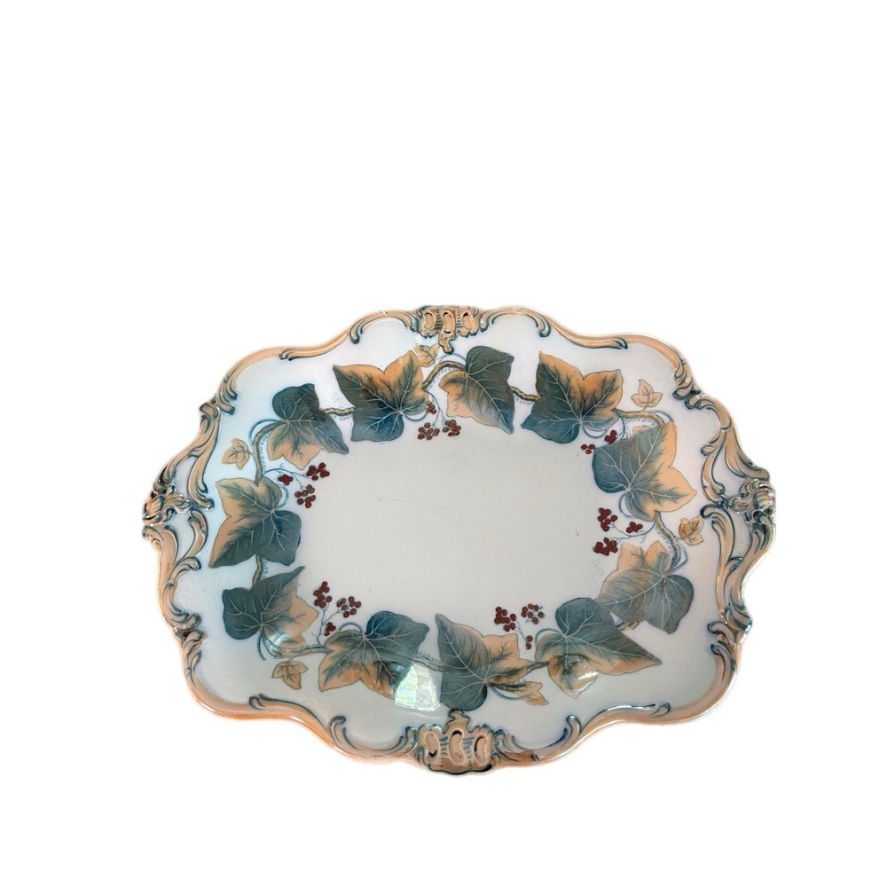 Early 19th C Davenport "IVY WREATHS" Pearlware Pedestal Compote 1224 1830 #2 - Picture 3 of 9
